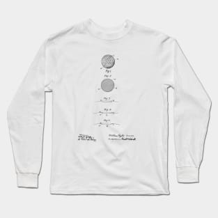 Golf Ball Vintage patent drawing Long Sleeve T-Shirt